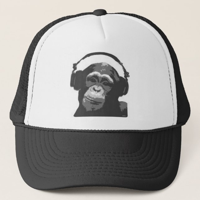 Boné Chapéu do DJ do macaco (Frente)