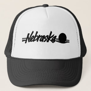 Boné Chapéu do logotipo de Nebraska do vintage
