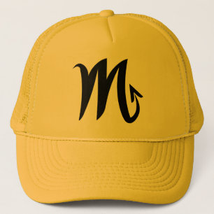 Boné Chapéu do ouro amarelo da Escorpião