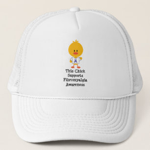 Boné Chapéu do pintinho da consciência da fibromialgi