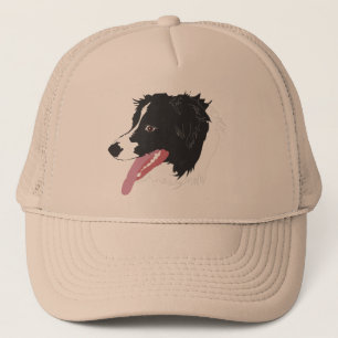 Boné Chapéu do retrato de border collie