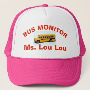 BONÉ CHAPÉU DO ROSA DO MONITOR DO ÔNIBUS