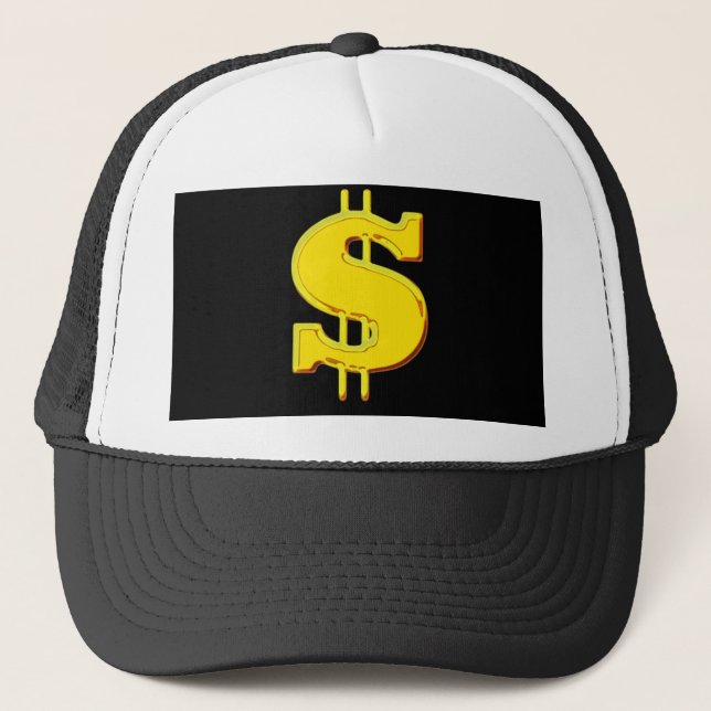 Boné Chapéu do sinal de dólar (Frente)