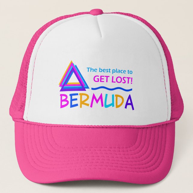 Boné Chapéu do TRIÂNGULO de BERMUDA - escolha a cor (Frente)