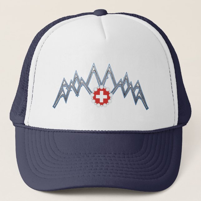Boné Chapéu dos Alpes Suíços (Frente)
