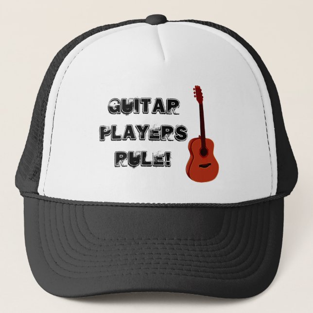 Boné Chapéu dos camionistas da regra dos guitarristas (Frente)