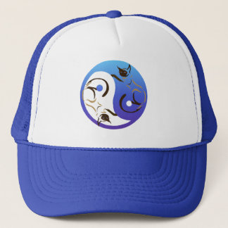 Boné Chapéu dos gatos Siamese de Yin Yang