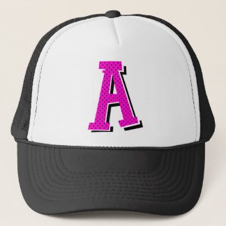 Boné Chapéu Dotty do camionista de "A" Monogramed