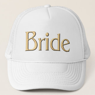 Boné Chapéu dourado da noiva
