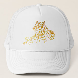 Boné Chapéu Dourado do tigre