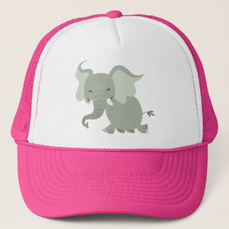 Boné Chapéu Elefante de Cartoon de Feliz Bonita