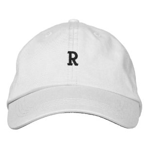 Boné Chapéu Embroidered com Símbolo de Letra Inicial Mo