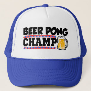 Boné Chapéu engraçado do campeão de Pong da cerveja
