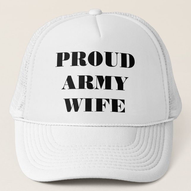 Boné Chapéu Esposa Orgulhosa do Exército (Frente)