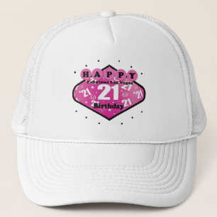Boné CHAPÉU FABULOSO FELIZ do aniversário de 21 anos