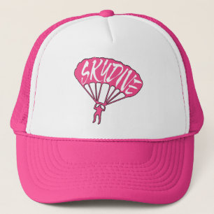 Boné Chapéu fanático skydive cor-de-rosa