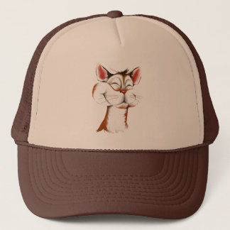 Boné Chapéu feliz da cara do gatinho