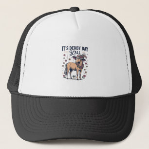 Boné Chapéu Floral Cavalo Derby Day Y'all