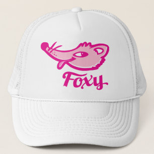 Boné Chapéu Foxy do logotipo do rosa da raposa