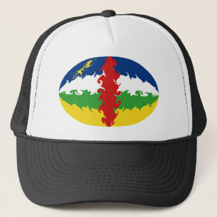 Boné Chapéu Gnarly da bandeira de Centrafrique