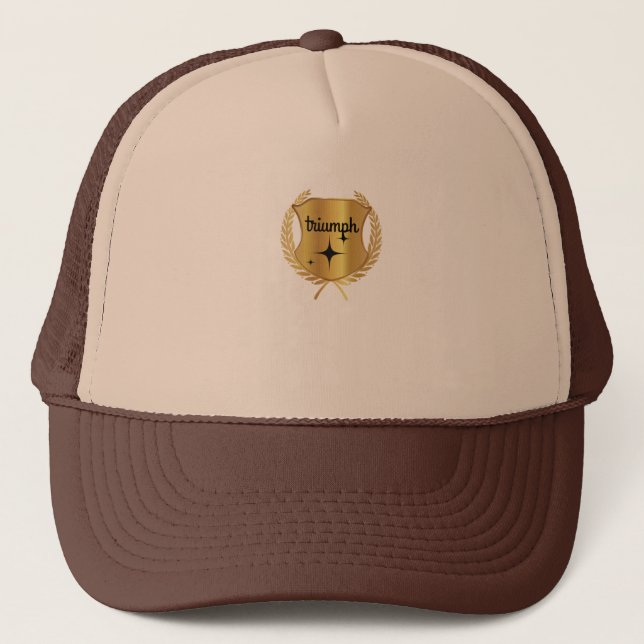 Boné Chapéu Golden Triumph: Uma Celebração da Vitória (Frente)