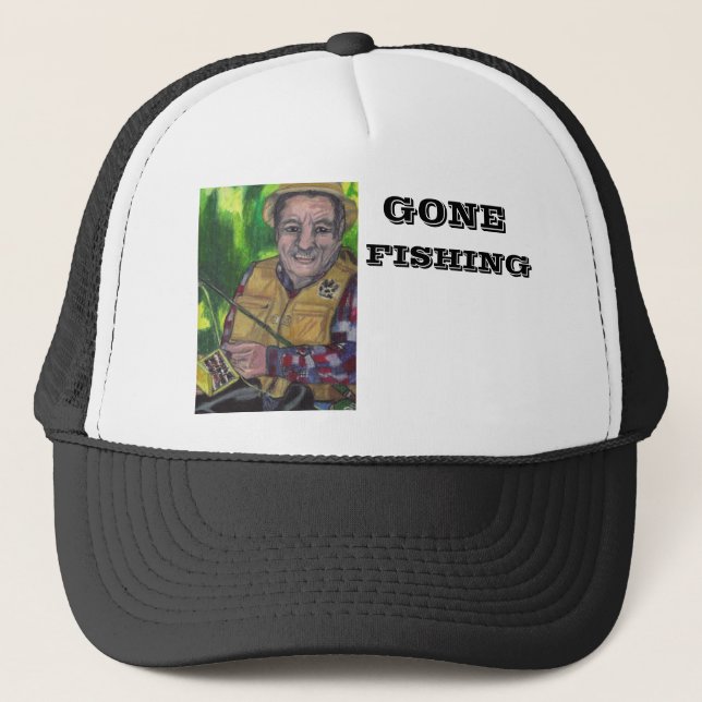 Boné Chapéu GONE FISHING (Frente)