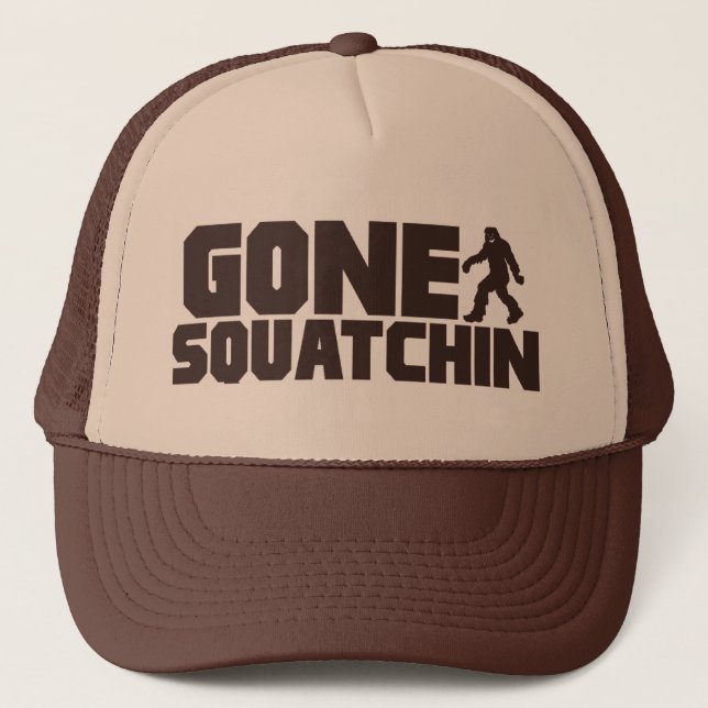 Boné Chapéu IDO Bobo de SQUATCHIN que encontra Bigfoot (Frente)