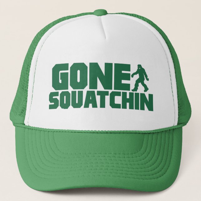 Boné Chapéu IDO Bobo verde de SQUATCHIN que encontra (Frente)