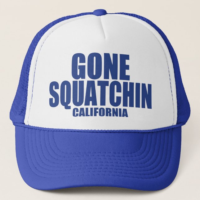 Boné Chapéu IDO de SQUATCHIN Califórnia (azul) (Frente)