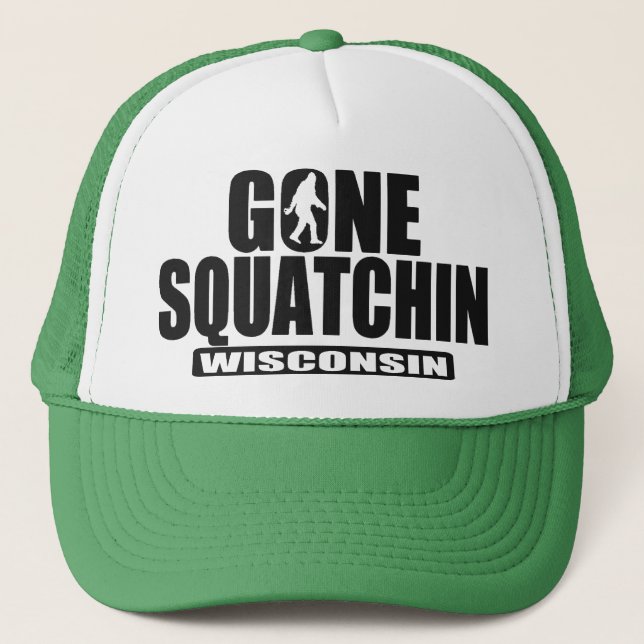 Boné Chapéu ido de Squatchin WISCONSIN (Frente)