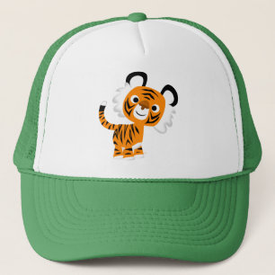 Boné Chapéu inquisidor bonito do tigre dos desenhos