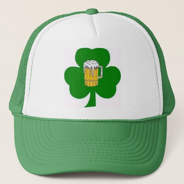 Boné Chapéu irlandês da cerveja do trevo (Frente)