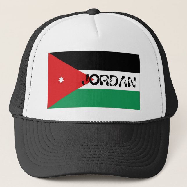 Boné Chapéu jordano da lembrança da bandeira de Jordão (Frente)