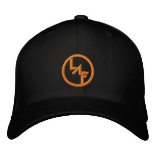 Boné Chapéu LAF preto e laranja