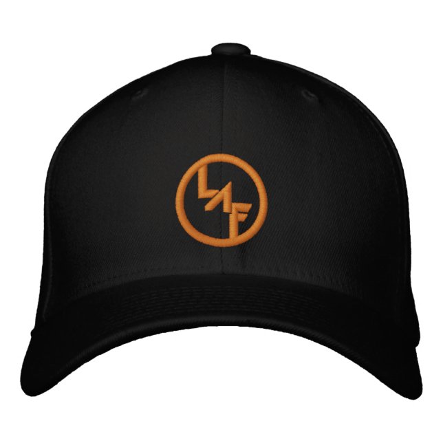 Boné Chapéu LAF preto e laranja (Frente)