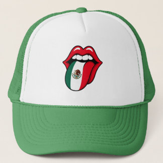 Boné Chapéu Língua da Bandeira do México – Fã Divertido