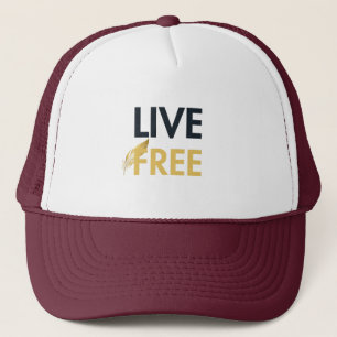 Boné Chapéu Live Free   AMAR Prints