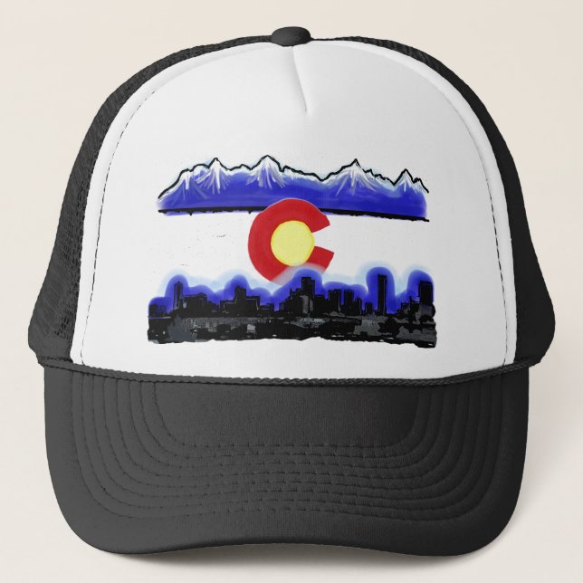 Boné Chapéu moderno da bandeira do Colorado de Denver (Frente)