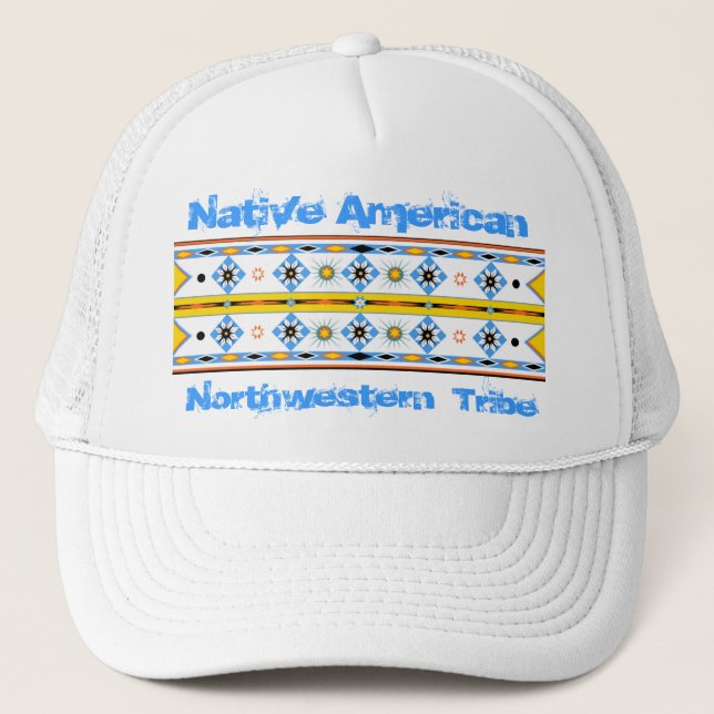 Boné Chapéu Nativo Americano do Shoshone (Frente)