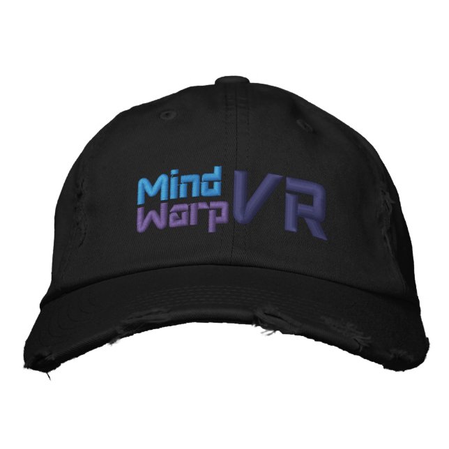 Boné Chapéu negro da urdidura VR da mente (Frente)