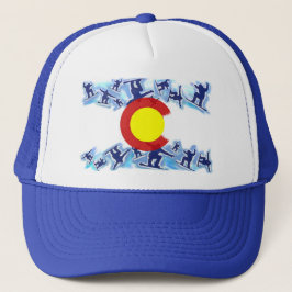 Boné Chapéu orgulhoso da bandeira do snowboarder de