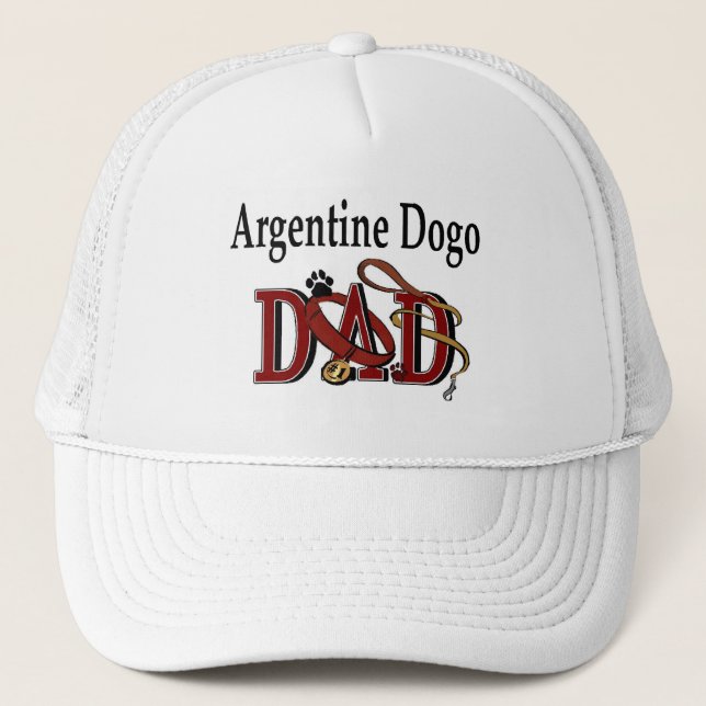 Boné Chapéu Pai do Dogo Argentina (Frente)