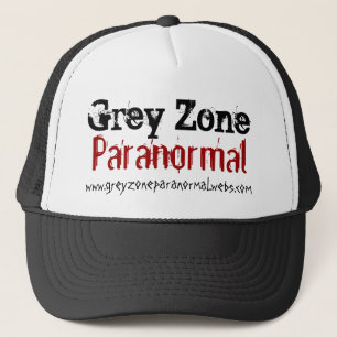 Boné Chapéu Paranormal do camionista da zona cinzenta