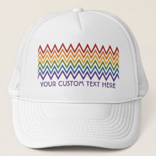 Boné Chapéu personalizado do Rainbow Chevron