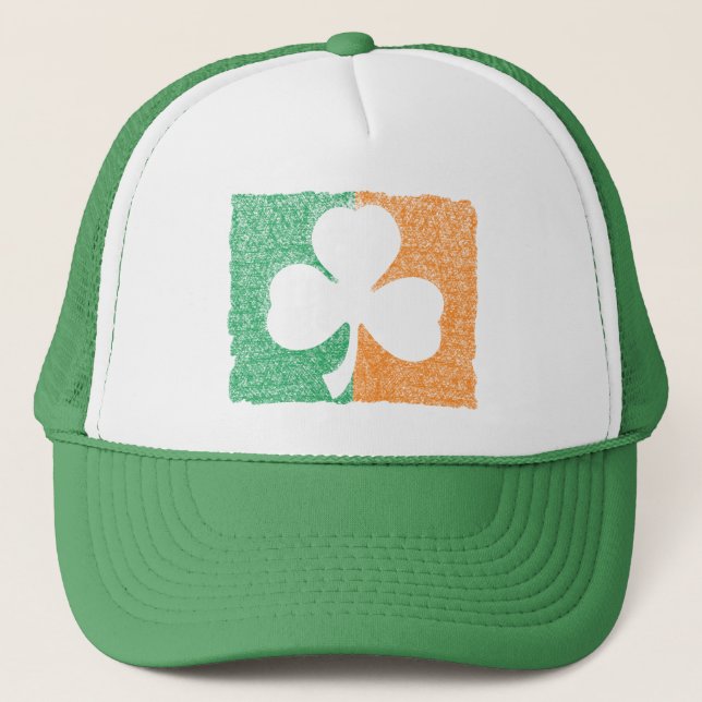 Boné Chapéu personalizado irlandês Shamrock (Frente)