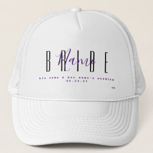 Boné Chapéu personalizado para noiva HAMbyWG