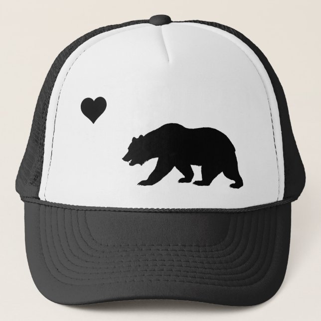 Boné Chapéu preto do camionista do amor de Califórnia (Frente)