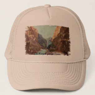 Boné Chapéu real do trem do desfiladeiro do vintage