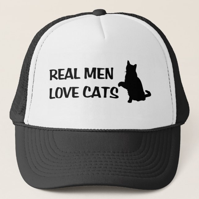 Boné Chapéu real dos gatos do amor dos homens (Frente)