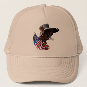 Boné Chapéu requintado - bandeira americana e Eagle